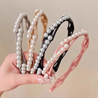 4PCS Retractable & Collapsible Pocket Headband Set