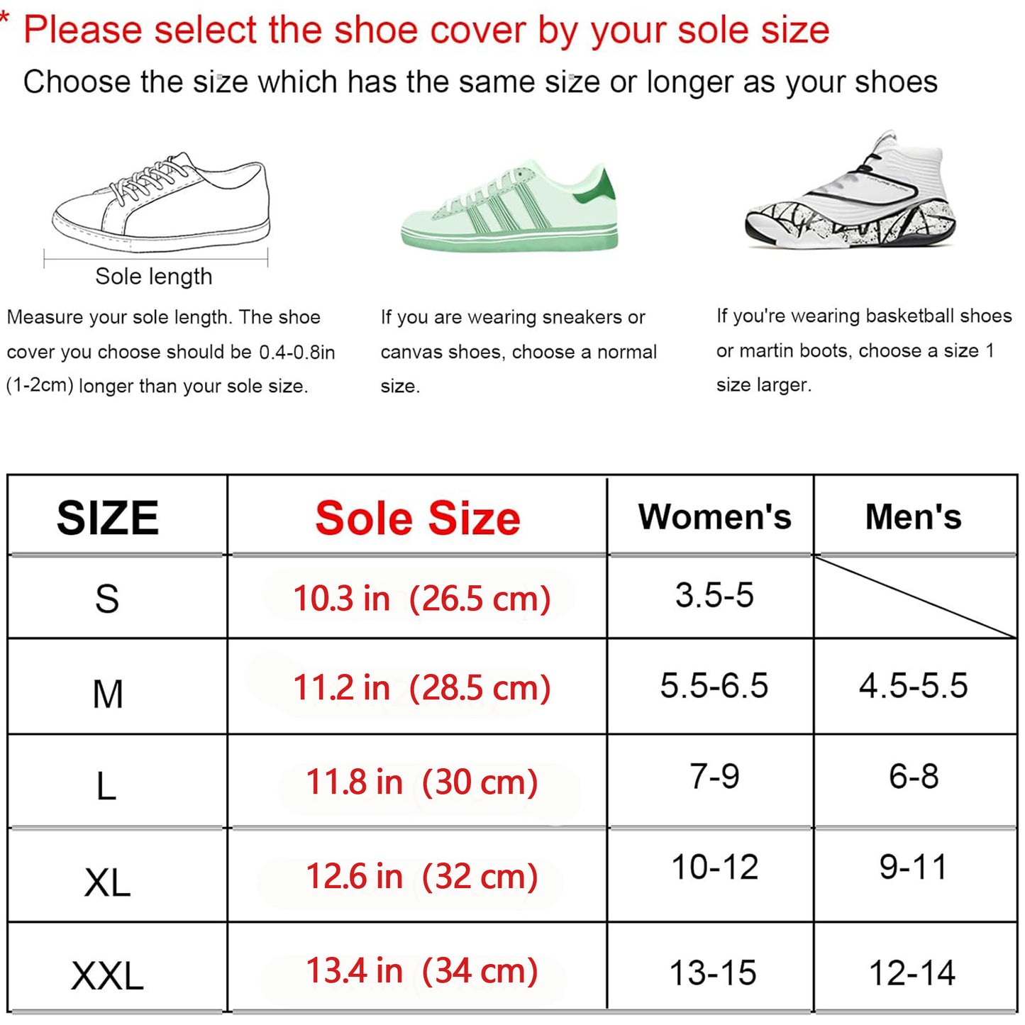 Non-Slip Zipper Waterproof Shoe Covers with Reflector