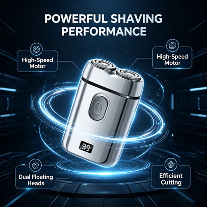 USB Rechargeable Dual-Head Electric Waterproof Shaver