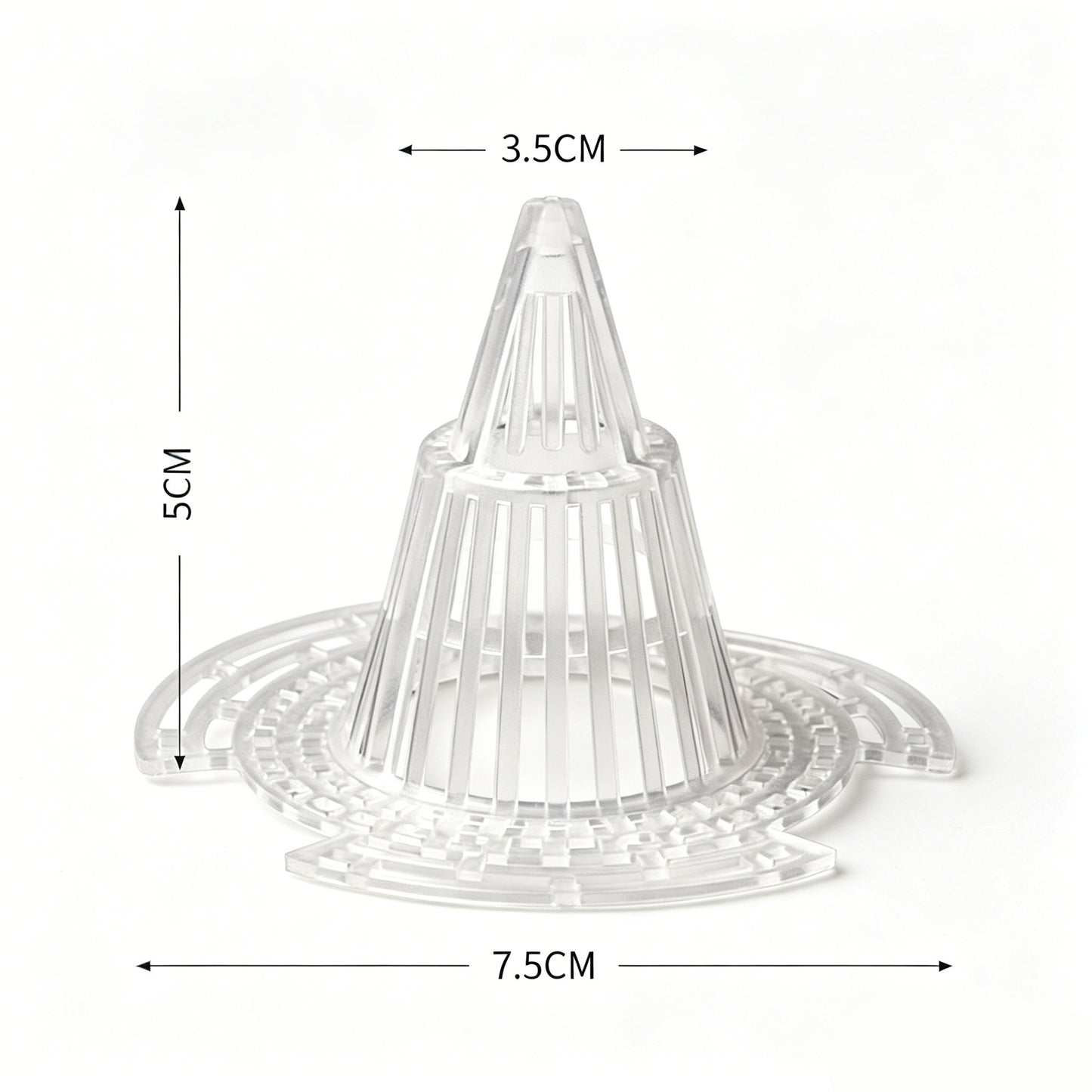 20Pcs Seed Pot Kit Plastic Flower Pot Hole Mesh Pad