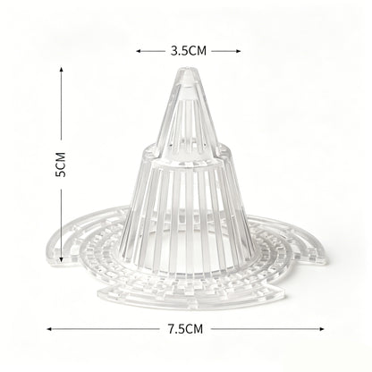 20Pcs Seed Pot Kit Plastic Flower Pot Hole Mesh Pad
