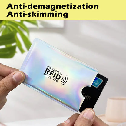 8-Pack RFID Blocking Card Sleeves – Protect Credit Cards & IDs from Electronic Theft
