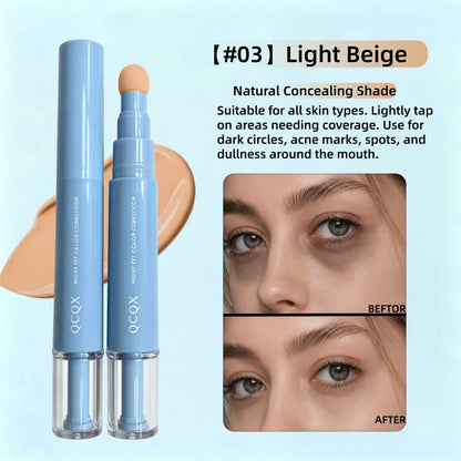 【QCQX】Dual-Effect Color Correcting Multi-Use Concealer & Foundation