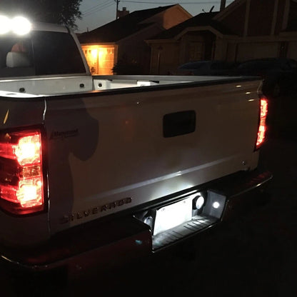 For GMC Sierra 1500 2014-2021 Rear Led Number License Plate Lights Lamps Bulb