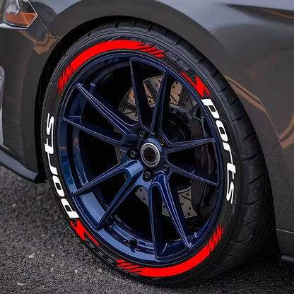 4 Pcs/Set Car Motorcycle Tire Decoration Stickers