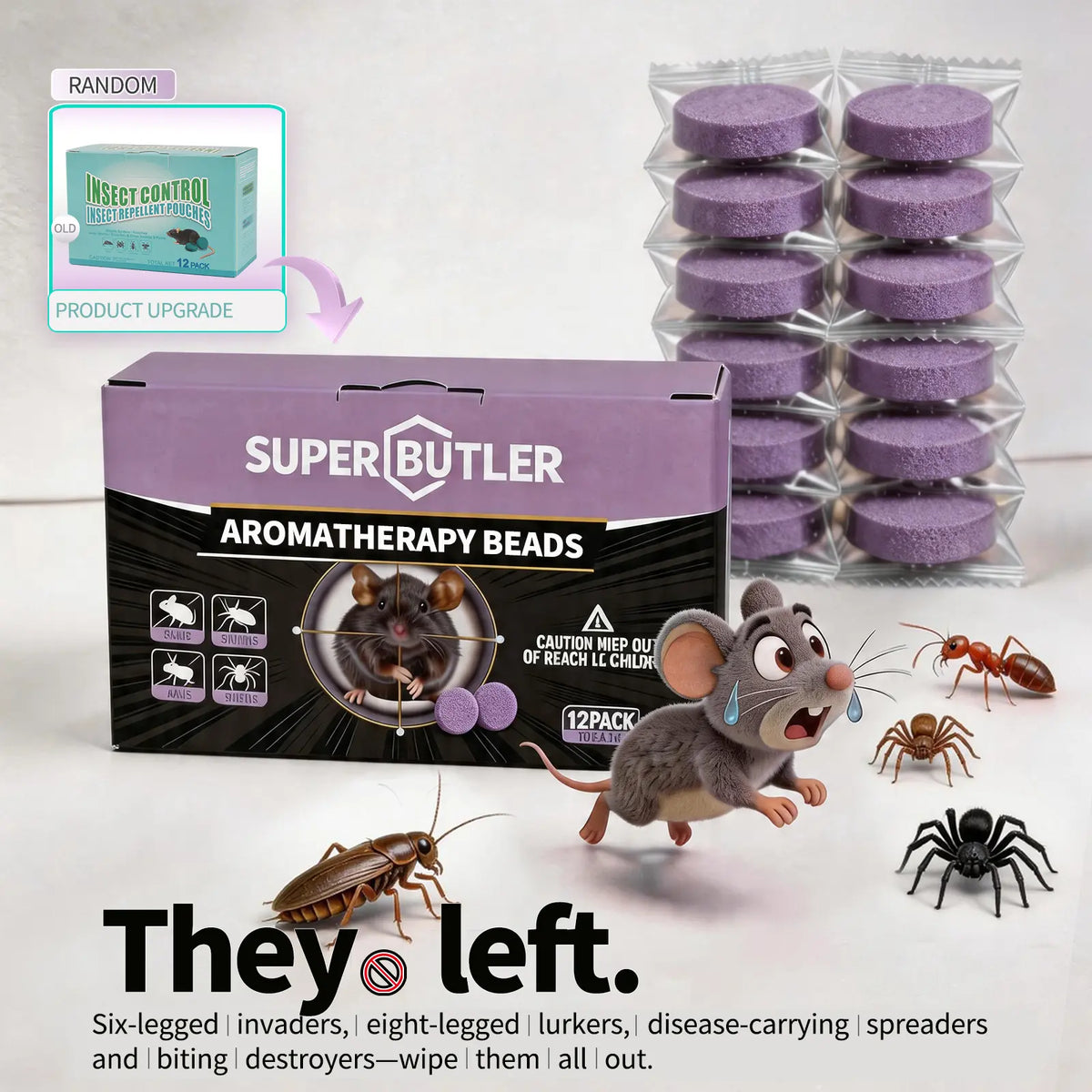12-Pack Rodent Repellent Balls for Home Kitchen Effective Pest Control Solution