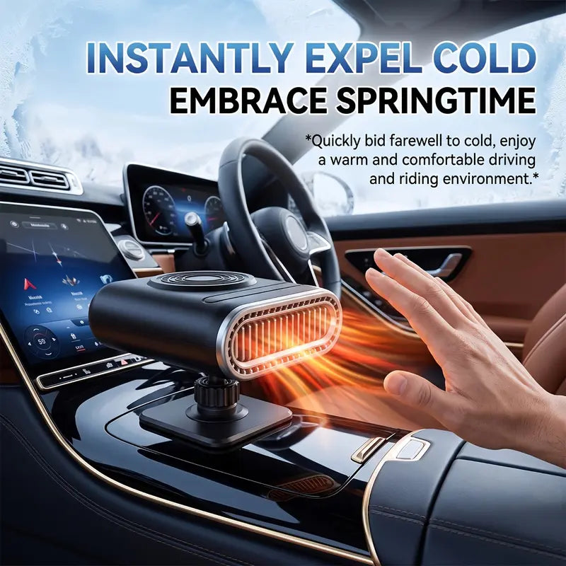 Portable Windshield Defogger And Defroster Fast Heating & Cooling Fans with Car Plug Plug