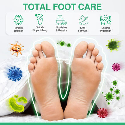 Tea Tree Oil Foot Spray - Plantar Moisturizing Deodorant for Odor Control & Dry Feet Care