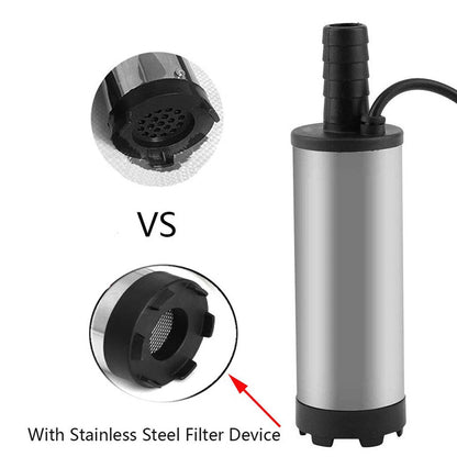 DC 12V Stainless Steel Submersible Diesel Fuel Water Oil Pump