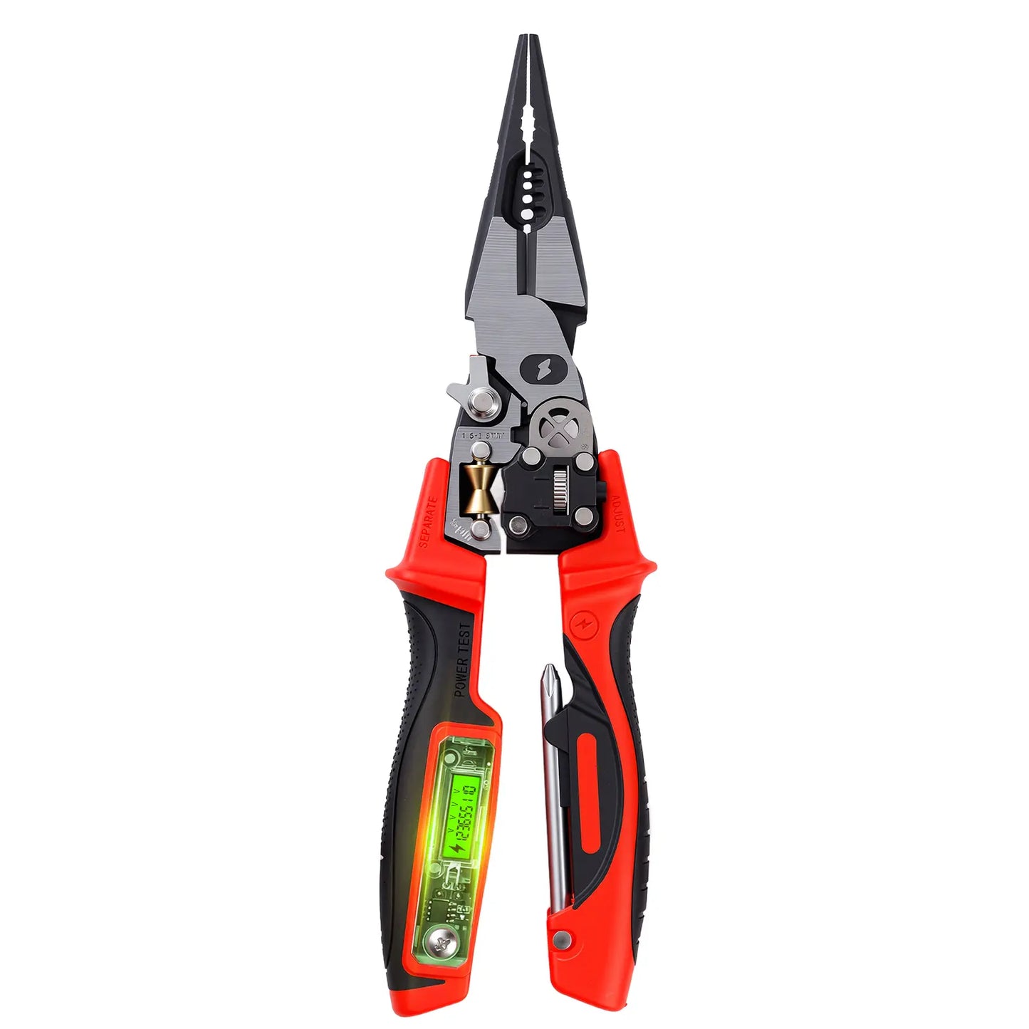 8-in-1 Multi-Function Wire Stripper Pliers Diagonal Cutters