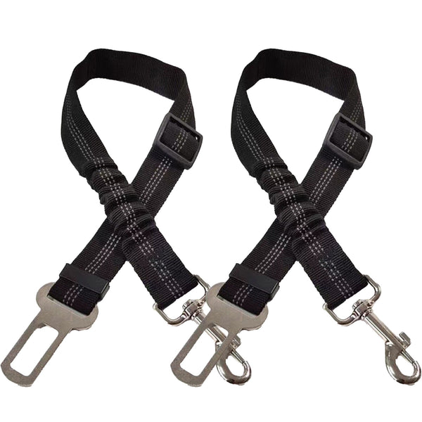 2Pcs 3 in 1 Pet Car Seatbelt Leash Removable Dog Seat Belt Harness for Car Adjustable Reflective Dog Seatbelt Tether