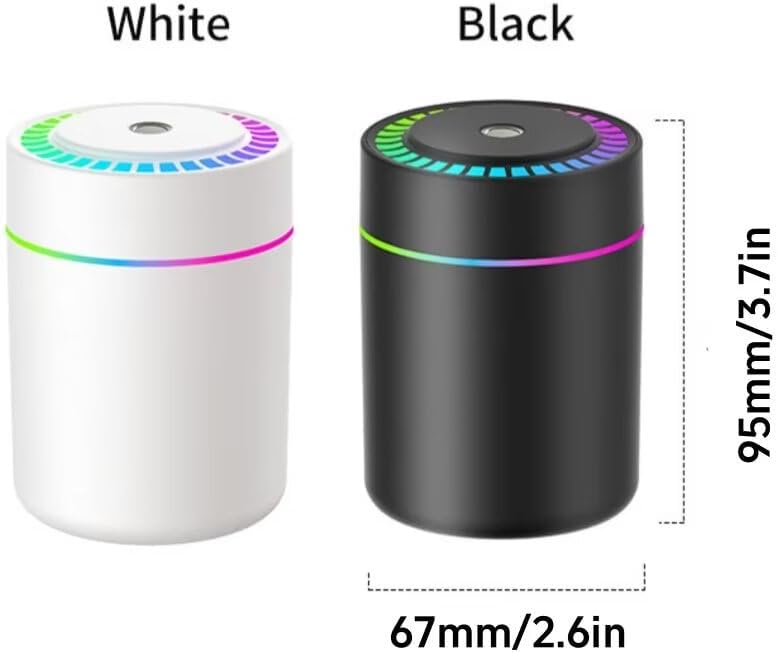 Portable Color-Changing LED Humidifier with 12-Piece Essential Oil Set