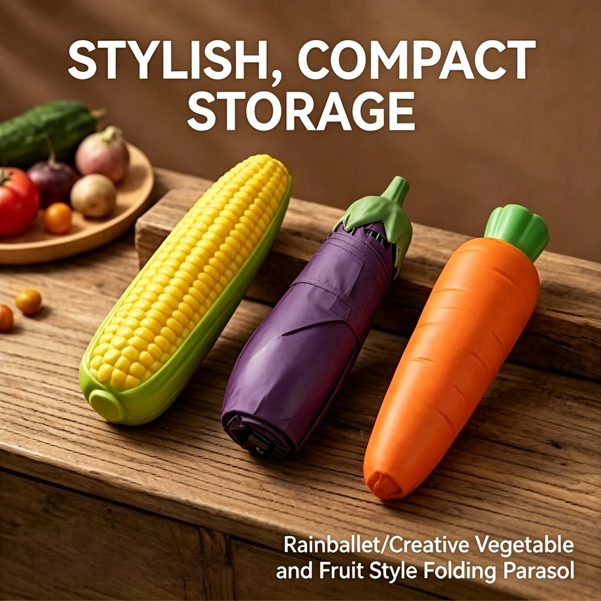 Creative Vegetable-shaped Sun And Rain Umbrella