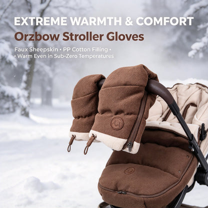 Baby Stroller Warm Muffs Gloves ,Winter Universal Hand Warmer Mittens