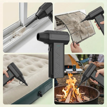 Portable Handheld Powerful Cordless Electric Air Duster - High-Speed Turbo Jet Fan