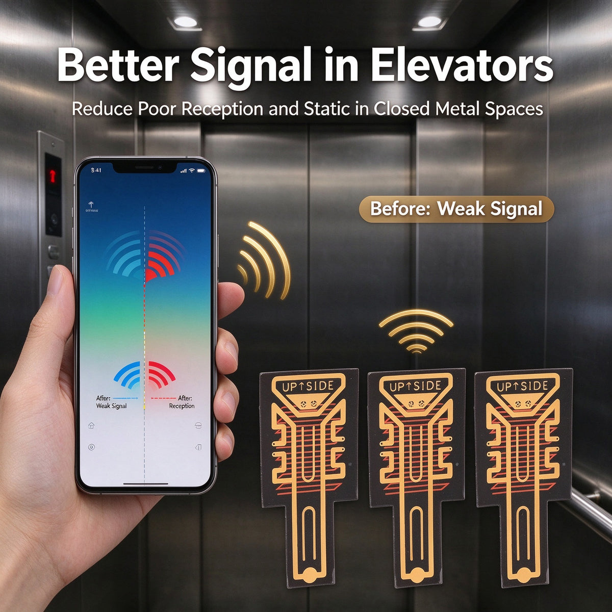 5PCS Mobile Phone Enhancement Stickers Antenna Reception Booster Stickers
