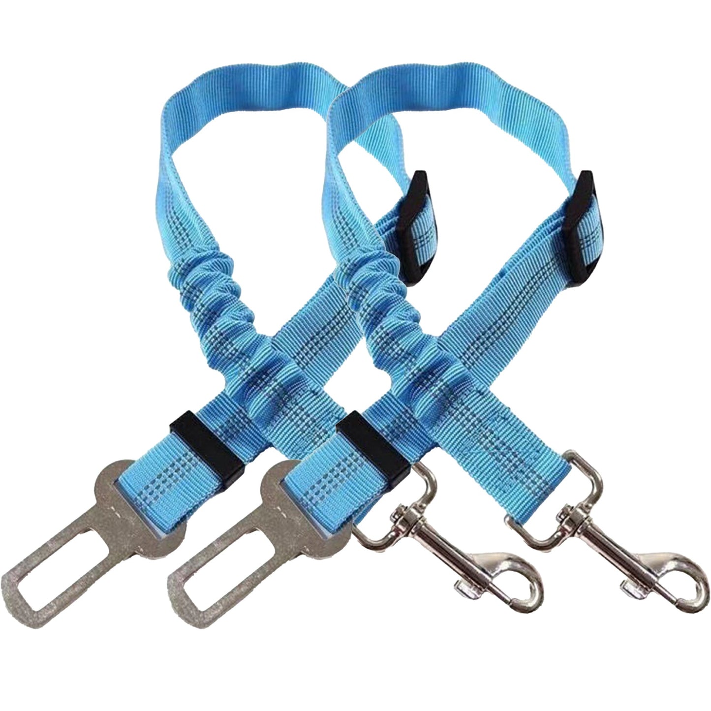 2Pcs 3 in 1 Pet Car Seatbelt Leash Removable Dog Seat Belt Harness for Car Adjustable Reflective Dog Seatbelt Tether