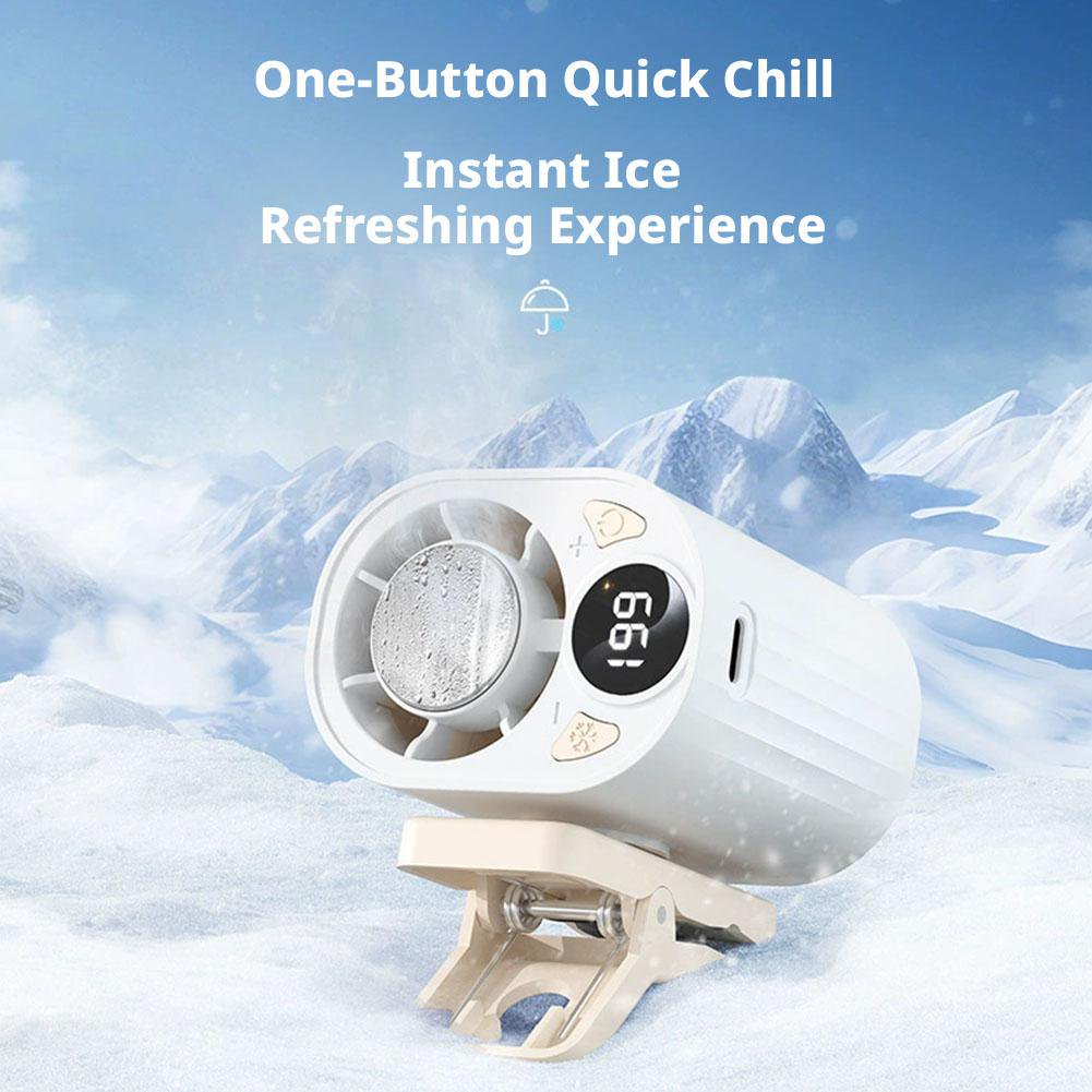 Rechargeable Clip on Fan with LED Digital Display