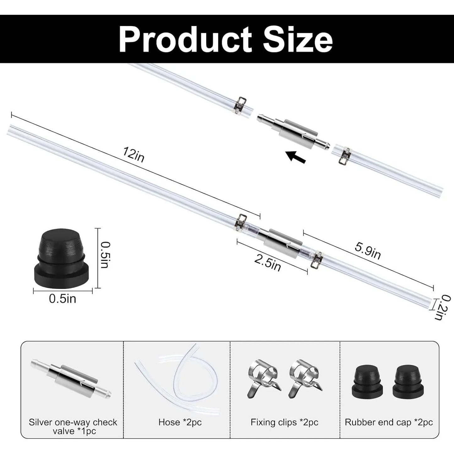 Brake Bleeder Tool One Way Check Valve Tube Bleeding Tool Kit