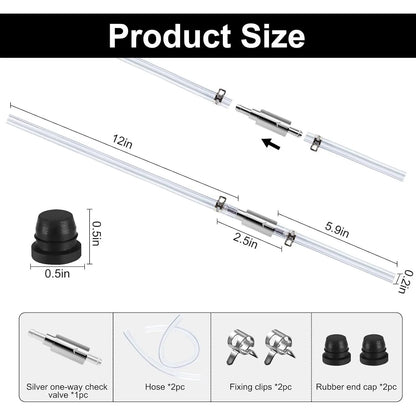Brake Bleeder Tool One Way Check Valve Tube Bleeding Tool Kit