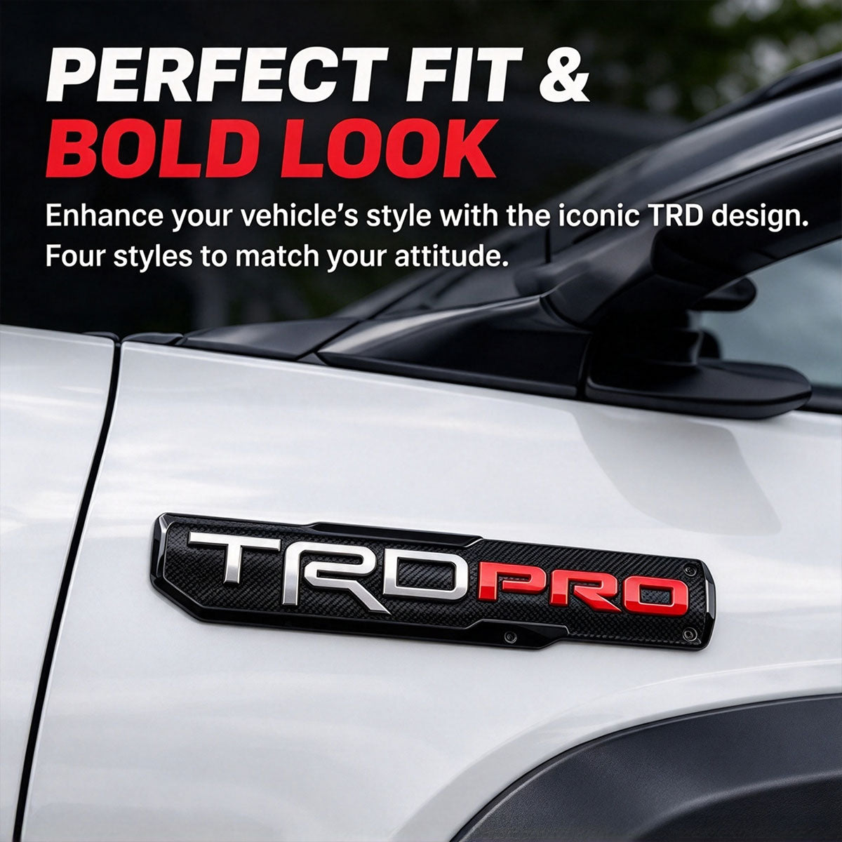 TRD Off Road Sport Pro Emblem Decal Self adhesive Badge Stickers