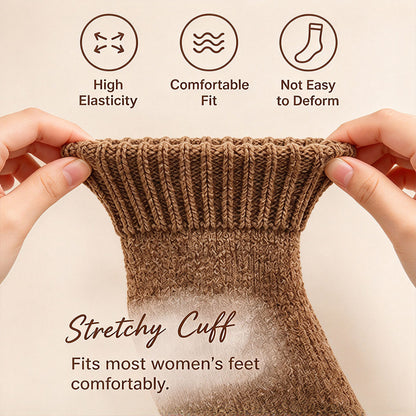 5 Pairs Maillard Style Fleece Lined Thick Terry Socks
