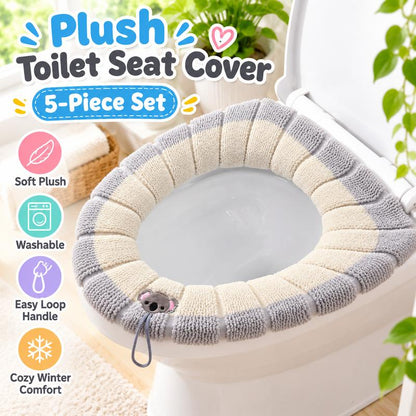 Plush Toilet Seat Covers, Soft Thick Chenille Toilet Seat Cushion