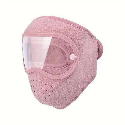 Unisex Winter Face Mask with Removable Goggles