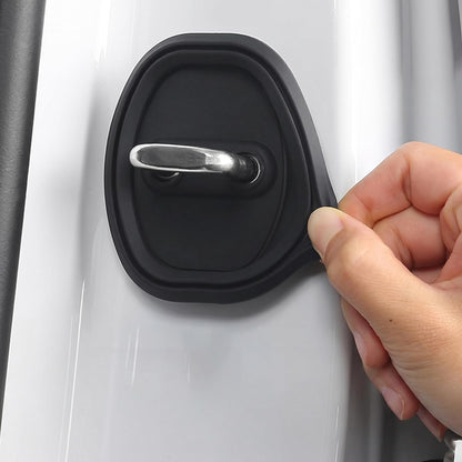 4Pcs Car Door Latch Shock-Absorbing Protective Cover, Silicone Door Latch Guard  for Most Cars, Trucks, and SUVs