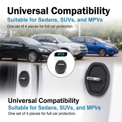 4Pcs Car Door Latch Shock-Absorbing Protective Cover, Silicone Door Latch Guard  for Most Cars, Trucks, and SUVs