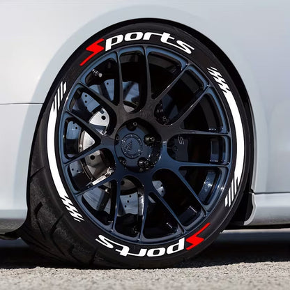 4 Pcs/Set Car Motorcycle Tire Decoration Stickers