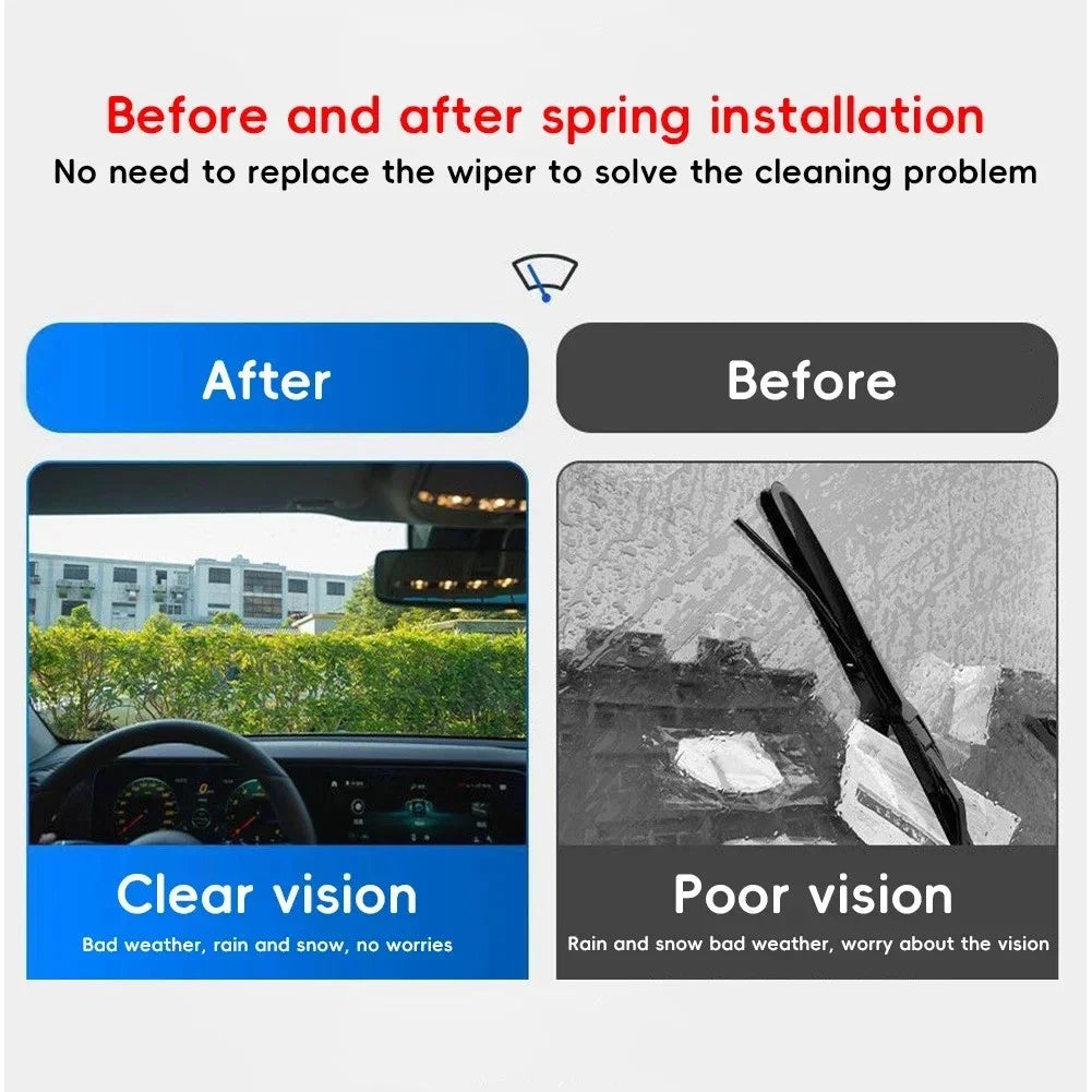 4PCS Car Wiper Booster Spring Intelligent Wiper Arms Alloy Power Assist Spring