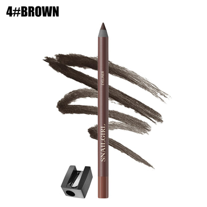 Smooth Glide Eyeliner Pencil Set - Gentle Waterproof Gel Eyeliner Pencil with Sharpener