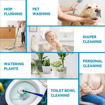 Wall Mounted Stainless Steel BrushedFaucet - Bathroom Cloth Diaper Sprayer Kit