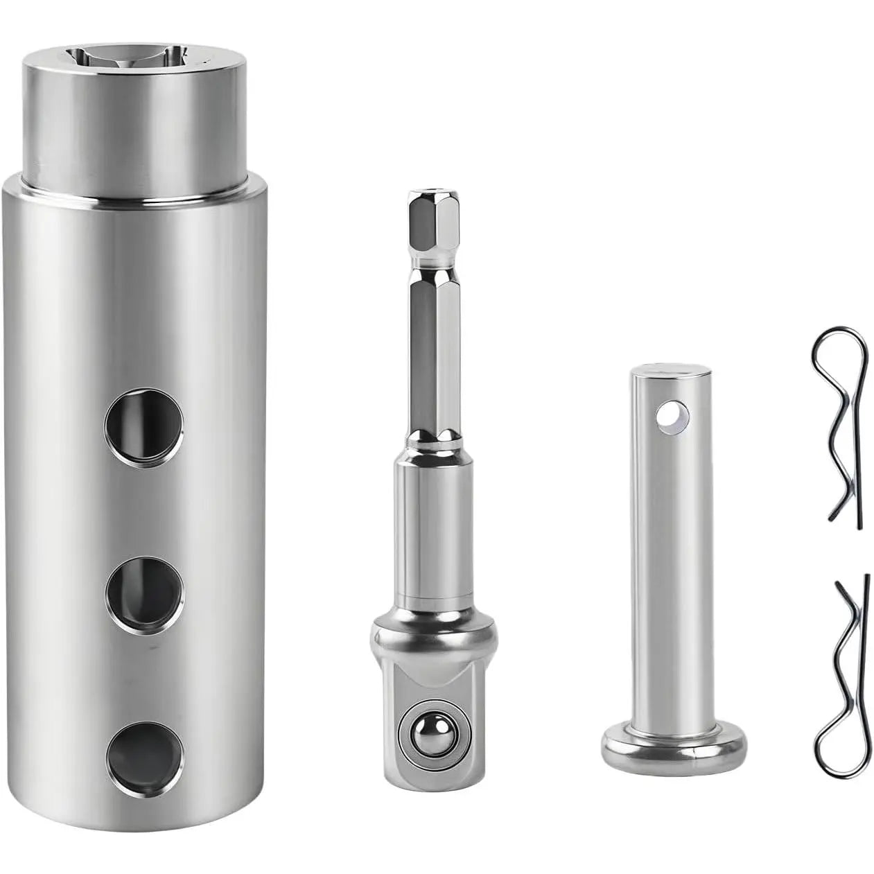 Jack Drill Adapter, 1 Inch Drive Shaft Stainless Steel Heavy Duty Adapter for Electric Drill