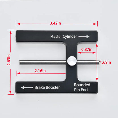Brake Booster Adjustment Tool – Magnetic Push Rod Gauge for Master Cylinder & Brake