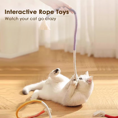 3PCS Cat Toy Rope Cat Chewing Rope Toy Self-Entertainment Boredom Relief