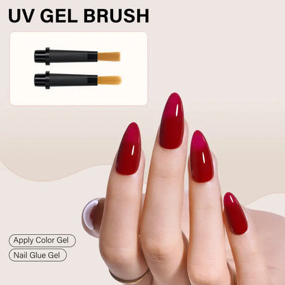 12-Piece Replaceable Tip Nail Art Brush Set