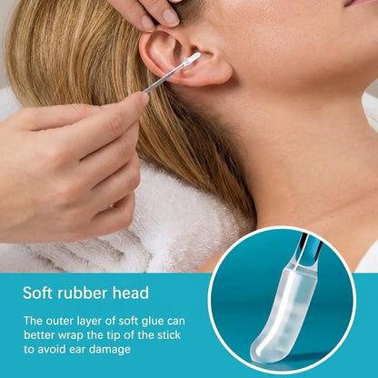 48Pack Reusable Ear Cleaner Sticky Pick Silicone Earwax Remover
