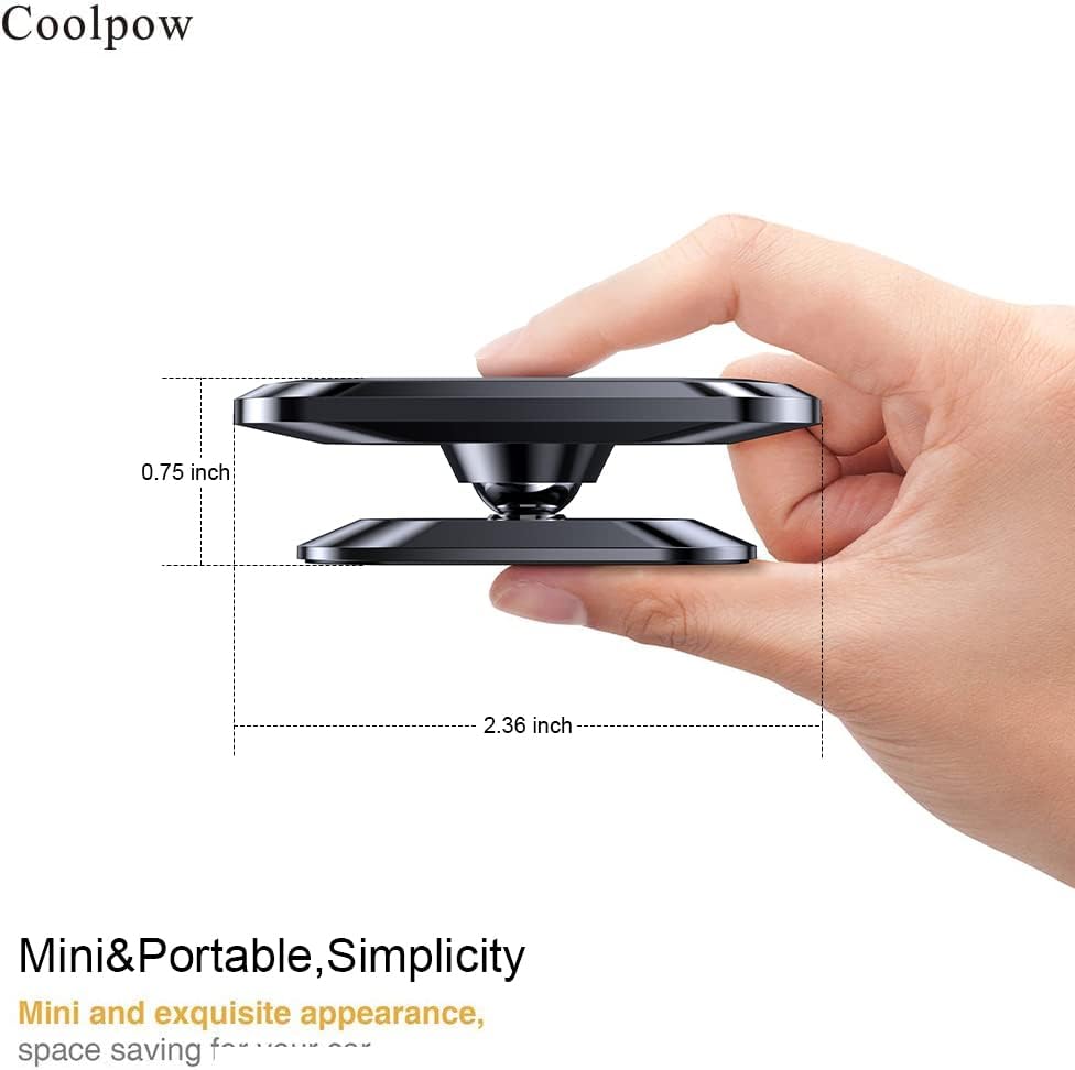 2-Pack Strong Magnetic Phone Holder for Car Dash