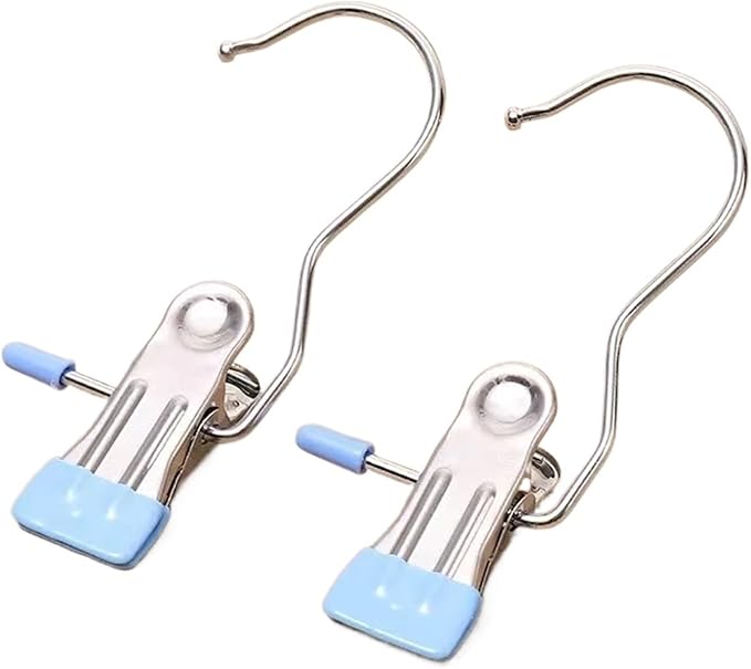 20Pcs Multifunction Stainless Steel Clothes Clip Laundry Hook