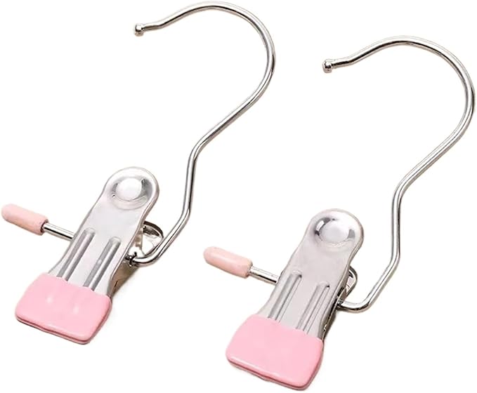 20Pcs Multifunction Stainless Steel Clothes Clip Laundry Hook