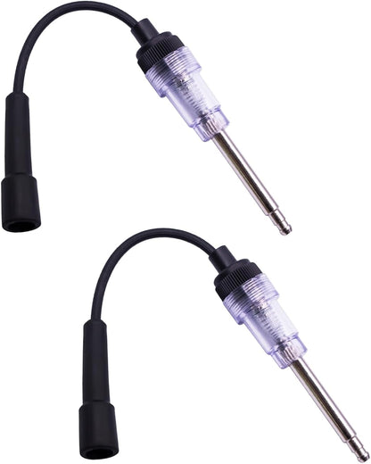 2PCS Inline Spark Plug Tester, Straight Boot Small Engine Spark Tester Tool