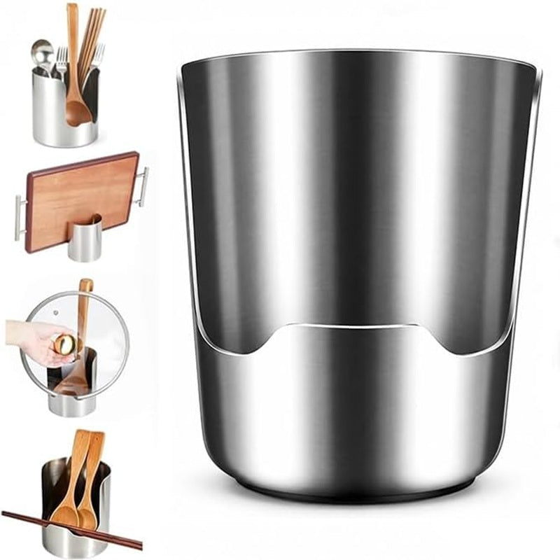 Multi-Functional Stainless Steel Kitchen Utensil Holder