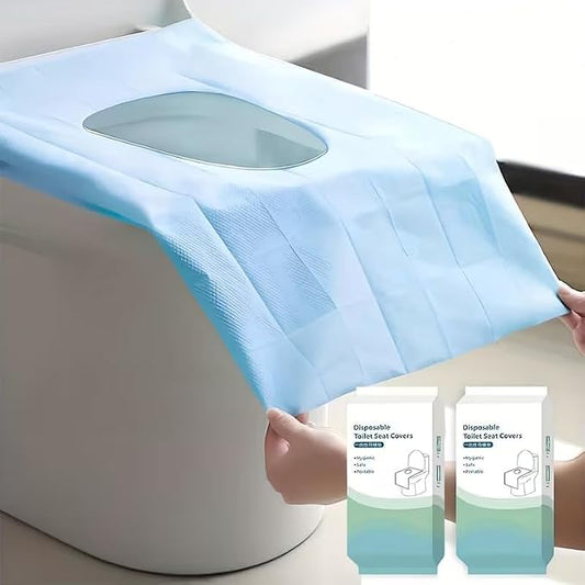 20-Pack Disposable Toilet Seat Covers Waterproof Portable Non-Slip Individually Wrapped