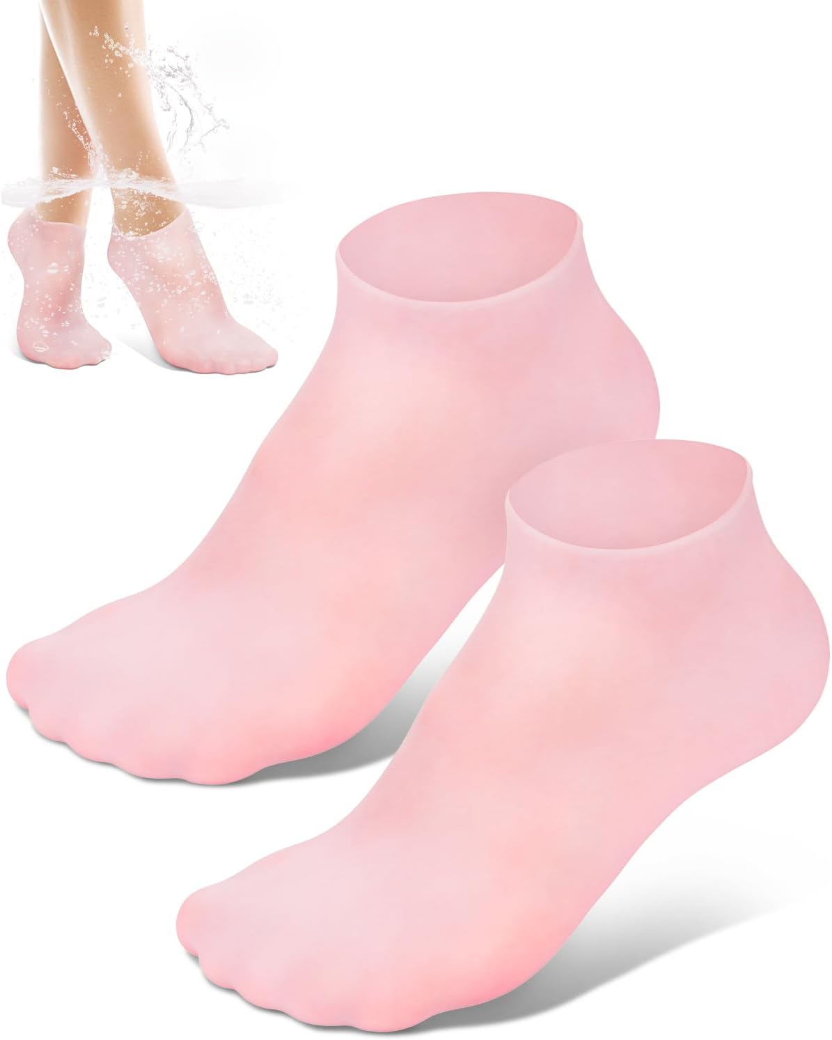 Silicone Moisturizing Socks for Women Dry Cracked Feet
