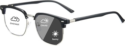 Multifocal Photochromic Reading Glasses with Blue Light Filter