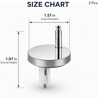 2Pcs Toilet Seat Fixing Bolts
