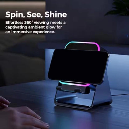 5-in-1 Wireless Induction Bluetooth Speaker with Phone Stand
