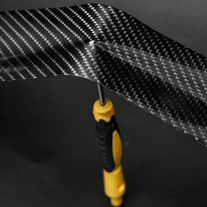 33ft Car 3D Carbon Fiber Vinyl Tape, Anti-Scratch Self Adhesive Door Entry Guards Vinyl Overlay Wrap Roll